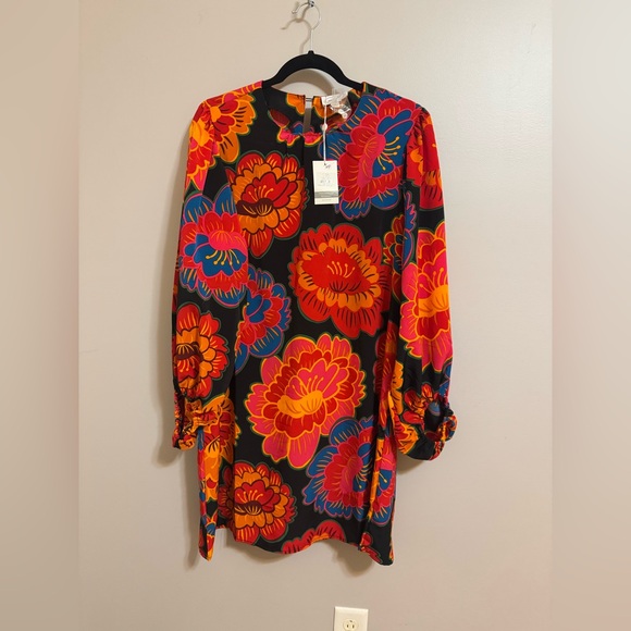 NWT Mud Pie Boutique Bell Sleeve Boho dress size M - Picture 4 of 5